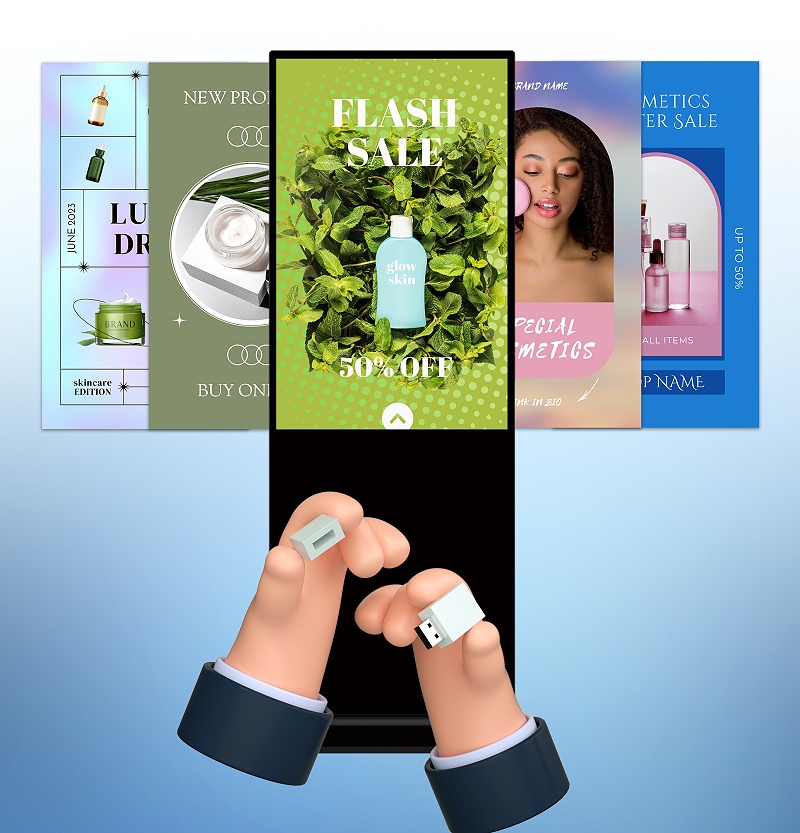 室內(nèi)立式廣告機