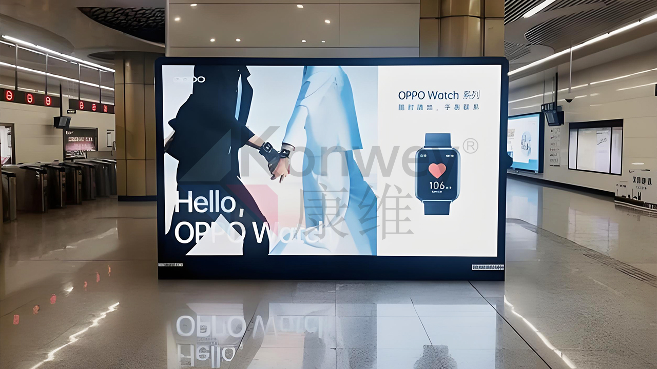 上海地鐵新“視”界，康維偉業(yè)55寸拼接屏實(shí)力出圈