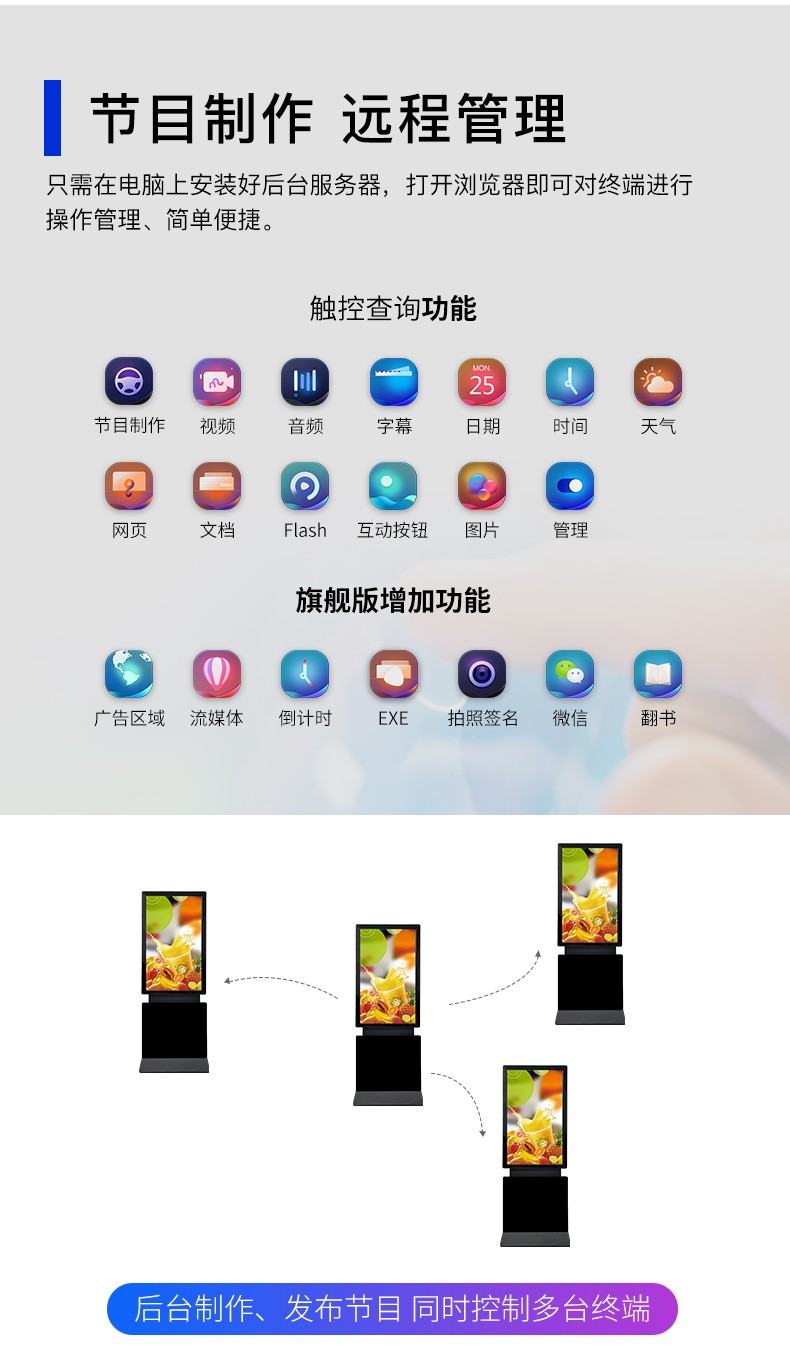 立式網(wǎng)絡(luò)旋轉(zhuǎn)廣告機