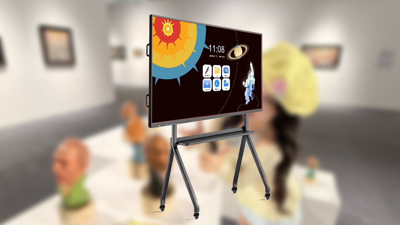 交互體驗升級觀展感受：康維偉業(yè)會議機助力福田繪畫展傳遞藝術(shù)內(nèi)涵