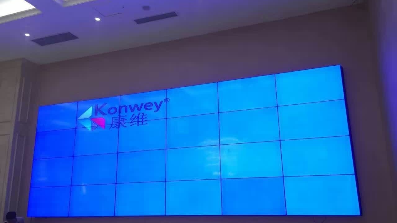 河北省衡水市泰華旭景與我司合作安裝壁掛前維護(hù)支架，拼接屏工程案例