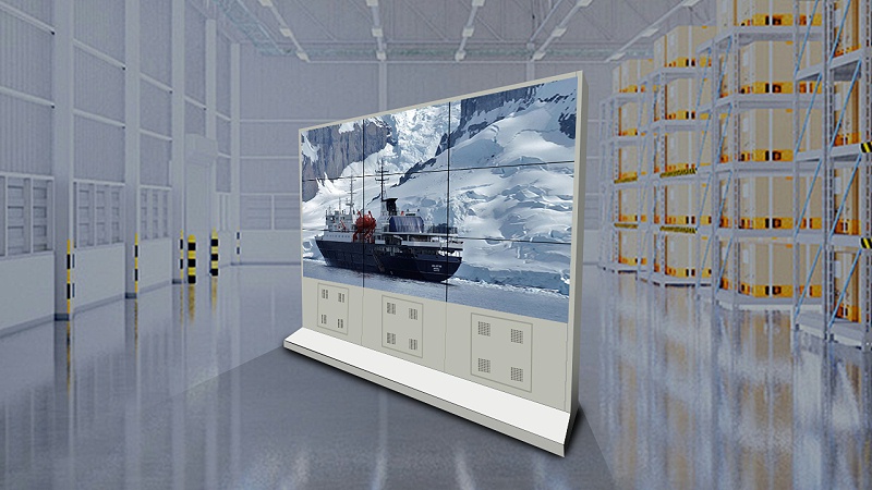 康維白色倉(cāng)庫(kù)拼接屏