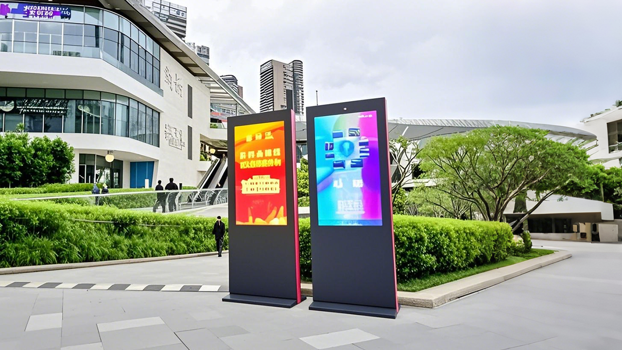 康維偉業(yè)戶外立式廣告機(jī)：汕頭交通規(guī)則宣傳新利器